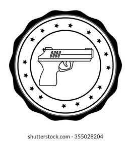 Guns and weapons graphic design, vector illustration eps10