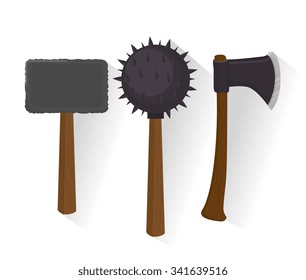 Guns and weapons icon graphic design, vector illustration eps10