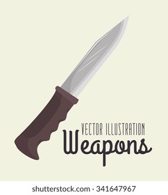 Guns and weapons icon graphic design, vector illustration eps10