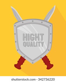 Guns and weapons icon graphic design, vector illustration eps10