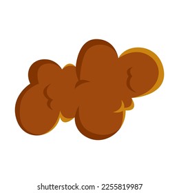 Gunshot animation flat vector illustration. Gun flash with smoke, explosive effect. Explosion, weapon concept