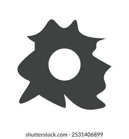 gunshot wound logo design template