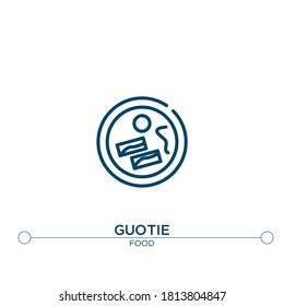 icono de vector de contorno de gótica. ilustración de elemento simple. icono de contorno de gótica a partir del concepto de alimento editable. se puede usar para web y móvil

