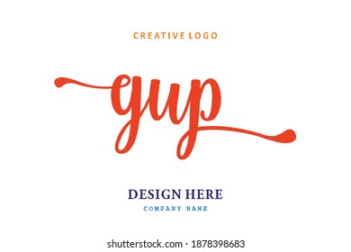 GUP lettering logo is simple, easy to understand and authoritative