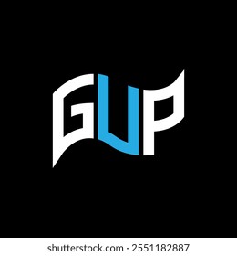 Design do logotipo GUP, logotipo simples e moderno GUP. GUP design de alfabeto luxuoso  
