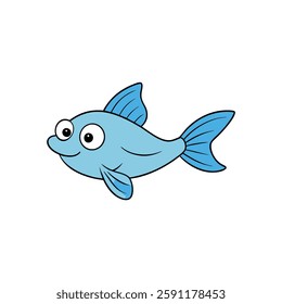 Guppie fish vector illustration art