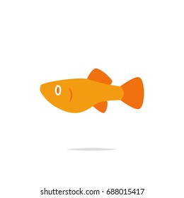 Guppy Fish Icon Vector