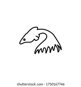 guppy fish line vector design template illustration