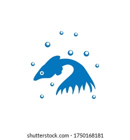 guppy fish vector design template illustration