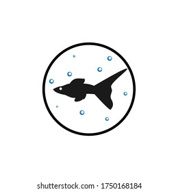 guppy fish vector design template illustration