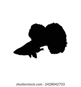 guppy fish vector silhouette design