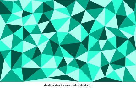 Fondo verde gruñón con textura de patrón de forma triangular. Diseño de ilustración de concepto de mosaico moderno. Arte cultural