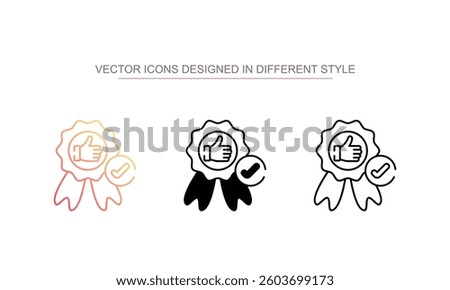 Gurantee icon design with white background stock illustration
