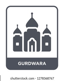 gurdwara icon vector on white background, gurdwara trendy filled icons from Buildings collection, gurdwara vector illustration