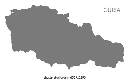 Guria Map Grey Illustration Silhouette Stock Vector (Royalty Free ...