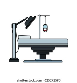 gurney or hospital bed icon image 