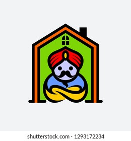 Guru and House Vector