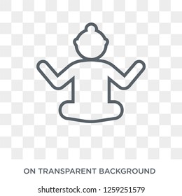 Guru icon. Trendy flat vector Guru icon on transparent background from india collection. High quality filled Guru symbol use for web and mobile