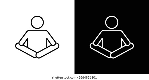Ilustración vectorial de iconos de gurú - iconos de vector de estilo negro de alta calidad