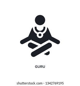 guru isolated icon. simple element illustration from india concept icons. guru editable logo sign symbol design on white background. can be use for web and mobile