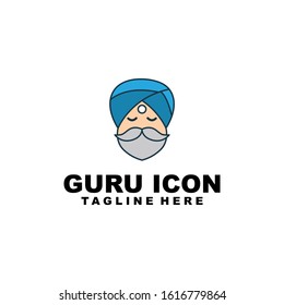 Guru Logo Design Vector Template