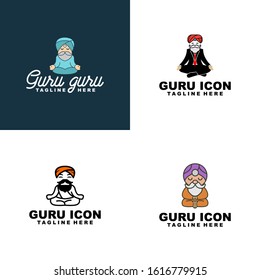 Guru Logo Design Vector Template