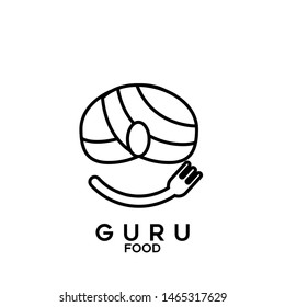 guru logo icon design vector illustratioin
