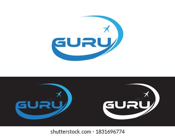 Guru Logo or Icon Design Vector Image Template