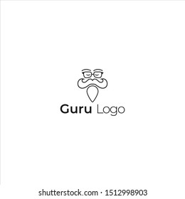 Guru Logo Icon Designs Vector Stock