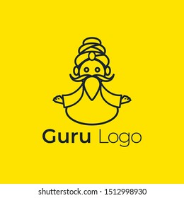Guru Logo Icon Designs Vector Stock