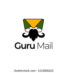 Guru Mail Logo Template Stock Vector