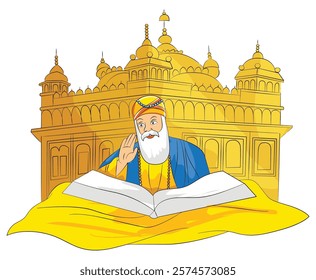 Guru nanak isolated on white background