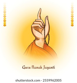 Guru nanak jayanti chanting hand beautiful background