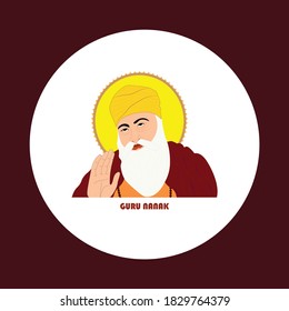 Guru nanak jayanti Gurpurab, also known as Guru Nanak's Prakash Utsav and Guru Nanak Jayanti, celebrates the birth of the first Sikh Guru,vector illustration.
