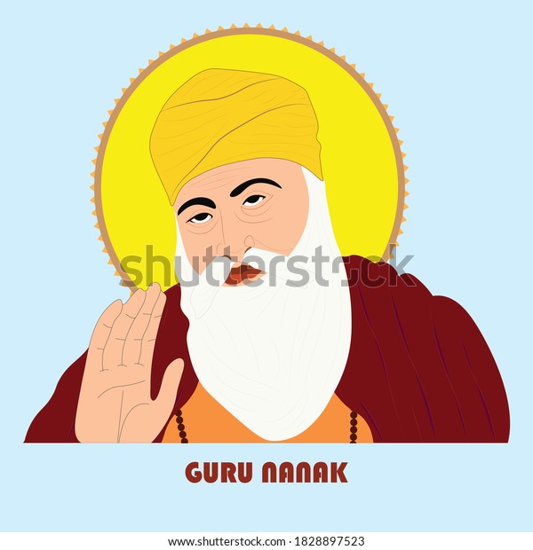 Guru Nanak Jayanti Gurpurab Known Guru Stock Vector (Royalty Free ...