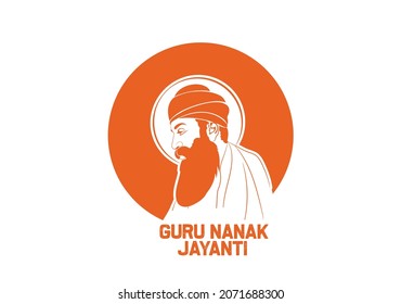 Guru Nanak Jayanti Illustration Of Guru Nanak Ji, Religious Festival Of Sikh