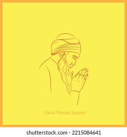 Guru nanak jayanti Linie Vektorgrafik