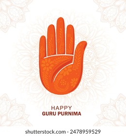 Guru purnima day of honoring celebration background