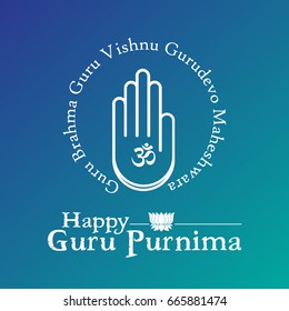 Guru Purnima vector illustration for honouring the teachers. Creative concept design for banners, backgrounds, template, cards and print. 