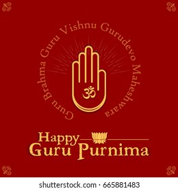 Guru Purnima vector illustration for honouring the teachers. Creative concept design for banners, backgrounds, template, cards and print. 