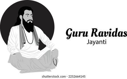 Guru Ravidas Jayanti Vector Illustration