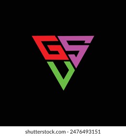 GUS Letter Initial Logo Design Template Vector Illustration