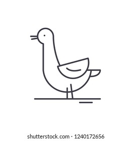 Gus line icon concept. Gus vector linear illustration, symbol, sign