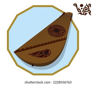 Gusli is an old Russian instrument belonging to the category of stringed, plucked instruments.