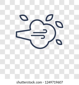 Gust icon. Trendy Gust logo concept on transparent background from Weather collection