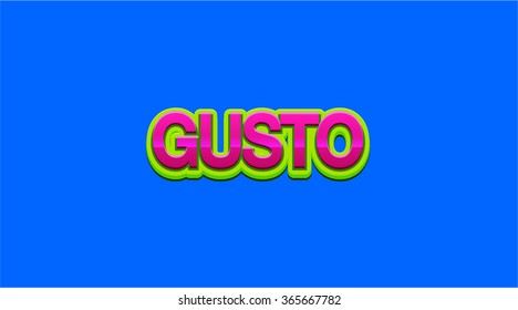 Gusto Style Text