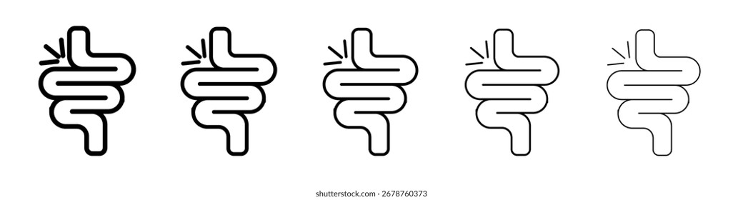 Gut constipation icon design, logo, app, UI. Vector illustration, EPS