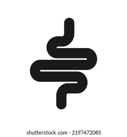 Gut Constipation Icon Designintestines Icon Symbol Stock Vector ...