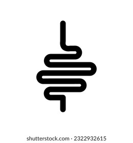 Gut constipation icon design,Intestines icon, symbol illustration on white background..eps