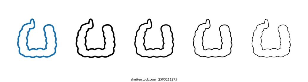 Gut icon Outline vector logo for web ui